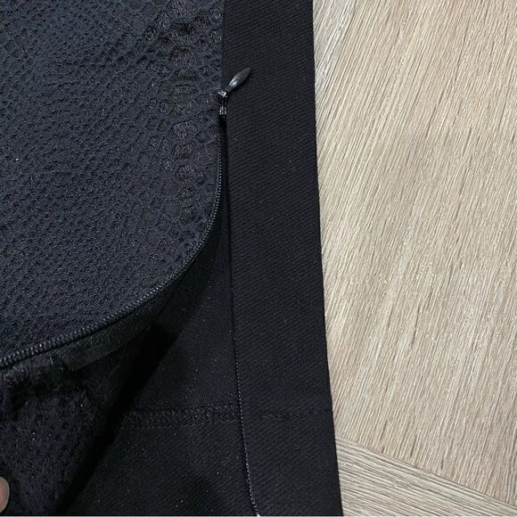 Zara Snake Print Black Trousers Pant with zipper Ankle Size S - Picture 2 of 6